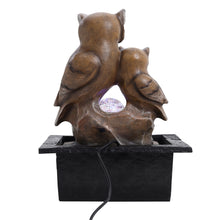 Load image into Gallery viewer, Owl Electric Resin Water Feature Fountain LED Ball