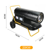 Load image into Gallery viewer, Diesel Kerosene Space Heater with Wheels