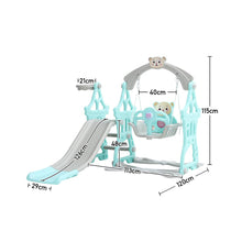 Load image into Gallery viewer, Fun Indoor and Outdoor Swing and Slide Set for Kids, FI0381