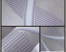 Load image into Gallery viewer, Luxury Wallpaper Nonwoven 10M Curve Wave Flocking Rolls Embossed TV 3D Bedroom