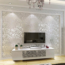 Load image into Gallery viewer, Modern Wallpaper Silver Grey Wall Paper for Living Room Bedroom Background Decor