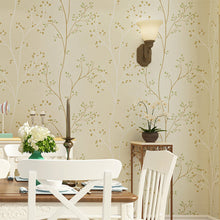 Load image into Gallery viewer, 3D Walls Tree Leaf Designer Art Background Backdrop Wall Paper Wallpaper Beige