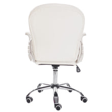 Load image into Gallery viewer, Faux Leather Office Chair with Button