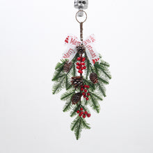 Load image into Gallery viewer, 50CM Christmas Wreath Garland Hanging Tree Pinecone Front Door Wreath Decoration