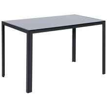 Load image into Gallery viewer, Black Glass Dining Table