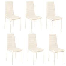 Load image into Gallery viewer, Set of 2 ,4 or 6 Leather Upholstered KD Structured Dining Chairs