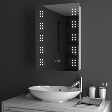 Load image into Gallery viewer, LED Illuminated Bathroom Sensor Mirror Cabinet Demist Shaver Socket