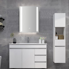 Load image into Gallery viewer, Anti-fog Wall Mounted Mirror Cabinet, Touch Control Switch with CE Driver,LED Illuminated Bathroom Mirror with Shaver Socket