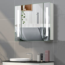 Load image into Gallery viewer, Wall Mounted LED Illuminated Bathroom Mirror Cabinet with with Shaver Socket, CE Driver and Touch Control Switch