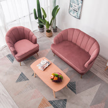 Load image into Gallery viewer, 2-seater Velvet  Love Seat Sectional Couch with 2 cushion