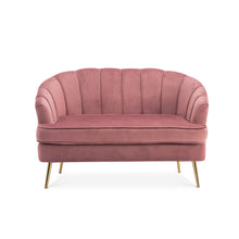 Load image into Gallery viewer, 2-seater Velvet  Love Seat Sectional Couch with 2 cushion