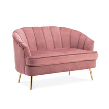 Load image into Gallery viewer, 2-seater Velvet  Love Seat Sectional Couch with 2 cushion