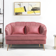 Load image into Gallery viewer, 2-seater Velvet  Love Seat Sectional Couch with 2 cushion