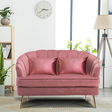 Load image into Gallery viewer, 2-seater Velvet  Love Seat Sectional Couch with 2 cushion