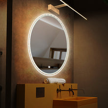 Load image into Gallery viewer, Oval LED Illuminated Bathroom Mirror with 3 Step Dimming LED Touch Control