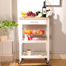 Load image into Gallery viewer, 3 Tier Cart Basket Tray Drawer Kitchen Trolley