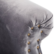 Load image into Gallery viewer, Velvet Chesterfield Rolled Chair With Cushion