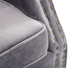 Load image into Gallery viewer, Velvet Chesterfield Rolled Chair With Cushion