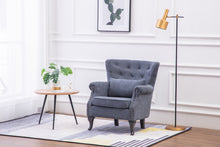 Load image into Gallery viewer, Velvet Chesterfield Rolled Chair With Cushion