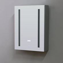 Load image into Gallery viewer, LED Illuminated Bathroom Mirror Cabinet with Touch Switch Shaver Socket Demister Temperature Display