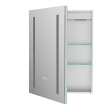 Load image into Gallery viewer, LED Illuminated Bathroom Mirror Cabinet with Touch Switch Shaver Socket Demister Temperature Display