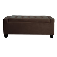 Load image into Gallery viewer, Velvet Upholstered Storage Bench