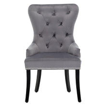 Load image into Gallery viewer, Wingback Buttoned Velvet Dining Chair