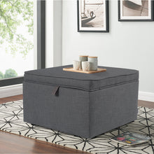 Load image into Gallery viewer, Linen Storage Ottoman Pouffe Stools Footstool Coffee Table Chair