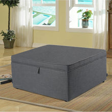 Load image into Gallery viewer, Linen Storage Ottoman Pouffe Stools Footstool Coffee Table Chair
