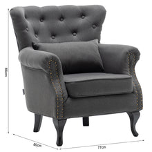 Load image into Gallery viewer, Chesterfield Tub Chair Armchair With Cushion