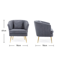 Load image into Gallery viewer, Velvet Accent Chair