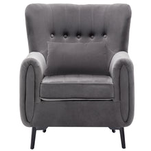 Load image into Gallery viewer, Buttoned High Back Lounge Armchair with Cushion