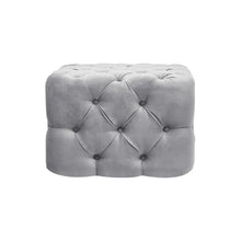 Load image into Gallery viewer, Velvet Buttoned Pouffe