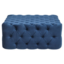 Load image into Gallery viewer, Frosted Velvet Buttoned Footstool