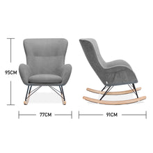 Load image into Gallery viewer, Rocking Chair Armchair With Pocket