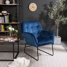 Load image into Gallery viewer, Linen Double Layer Padded Chair Armchair