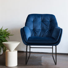 Load image into Gallery viewer, Linen Double Layer Padded Chair Armchair