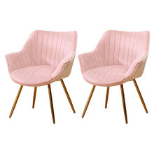Load image into Gallery viewer, Set of 2 Velvet Leisure Dining Chairs