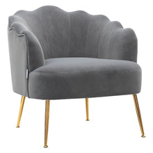 Load image into Gallery viewer, Frosted Velvet Shell Accent Chair