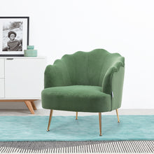 Load image into Gallery viewer, Frosted Velvet Shell Accent Chair
