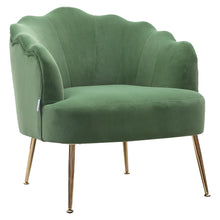Load image into Gallery viewer, Frosted Velvet Shell Accent Chair