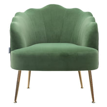 Load image into Gallery viewer, Frosted Velvet Shell Accent Chair