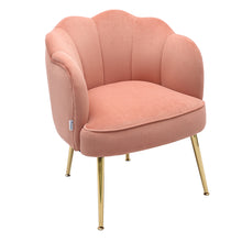 Load image into Gallery viewer, Modern Frosted Velvet Shell Accent Chair