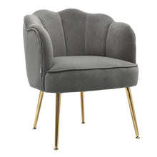 Load image into Gallery viewer, Modern Frosted Velvet Shell Accent Chair