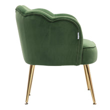 Load image into Gallery viewer, Modern Frosted Velvet Shell Accent Chair