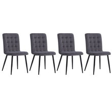 Load image into Gallery viewer, Set of 4 Frosted Velvet High Back Dining Chairs-Smokey Pink and Dark Grey