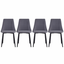 Load image into Gallery viewer, Set of 4 Velvet Dining Chairs- Grey, Pink ,Green