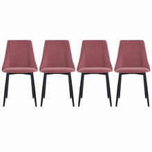 Load image into Gallery viewer, Set of 4 Velvet Dining Chairs- Grey, Pink ,Green