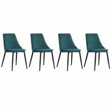 Load image into Gallery viewer, Set of 4 Velvet Dining Chairs- Grey, Pink ,Green