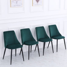 Load image into Gallery viewer, Set of 4 Velvet Dining Chairs- Grey, Pink ,Green